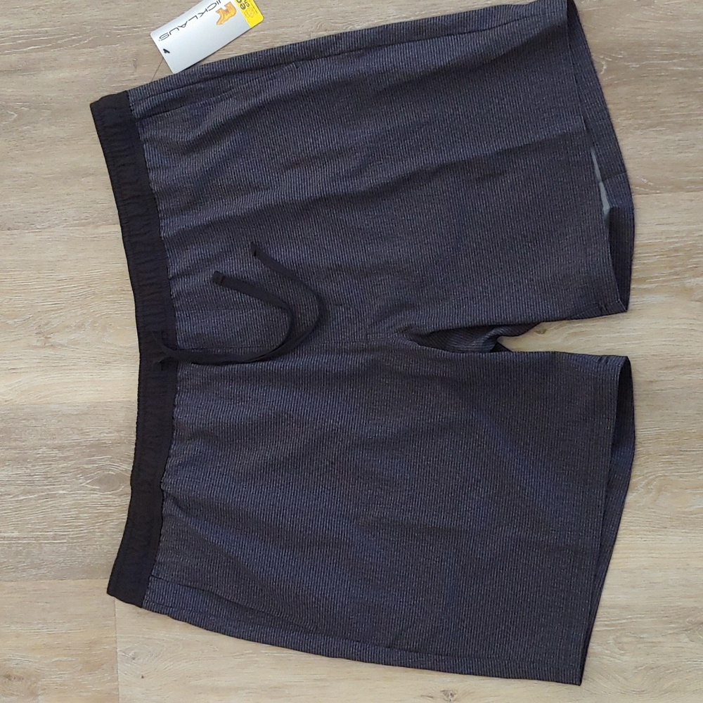 NWT Nicklaus Men's Pull Up Shorts Black Size XXL